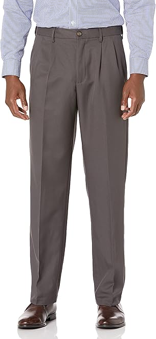 Men's Classic-Fit Expandable-Waist Pleated Dress Pant